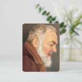 Padre Pio Katholische Beerdigungskarte (Stehend Vorderseite)