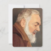 Padre Pio Katholische Beerdigungskarte (Vorderseite)