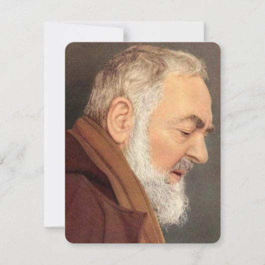 Padre Pio Katholische Beerdigungskarte (Vorderseite)