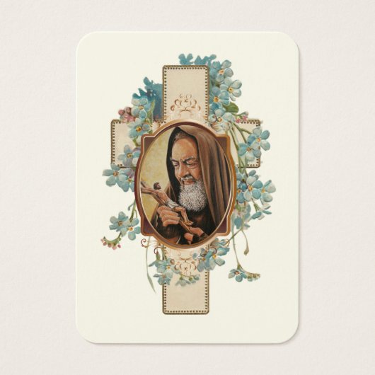 Padre Pio Katholische Beerdigungskarte (Vorderseite)