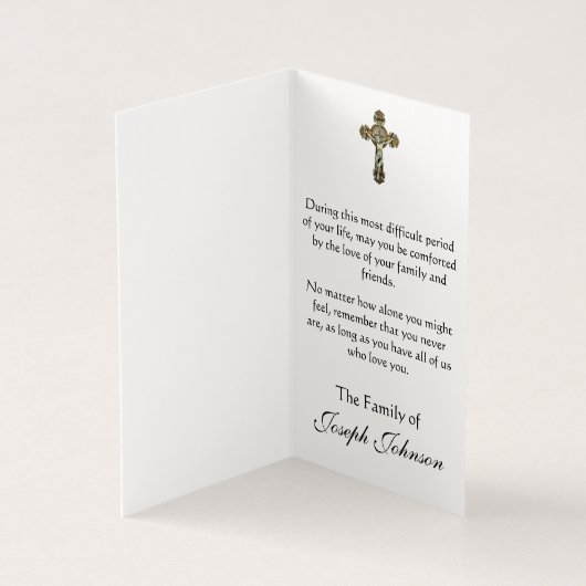 Padre Pio Katholisches Beileid (Innenseite)