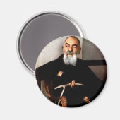 Padre Pio Magnet (Vorderseite/Rückseite)