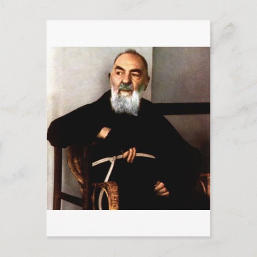 Padre Pio Postkarte (Vorderseite)