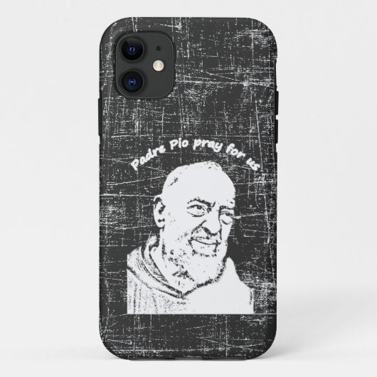 Padre Pio T - Shirt Case-Mate iPhone Hülle (Rückseite)