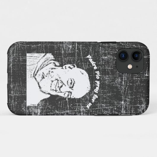 Padre Pio T - Shirt Case-Mate iPhone Hülle (Rückseite (Horizontal))