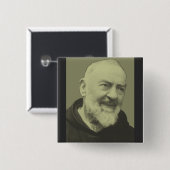 Padre Pio von Pietrelcina Button (Vorne & Hinten)