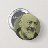 Padre Pio von Pietrelcina Button (Vorne & Hinten)