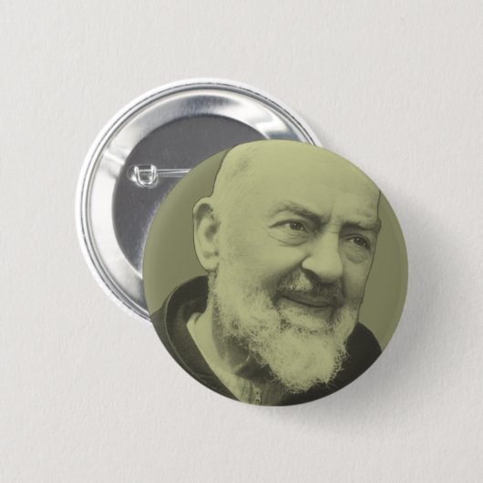 Padre Pio von Pietrelcina Button (Vorne & Hinten)
