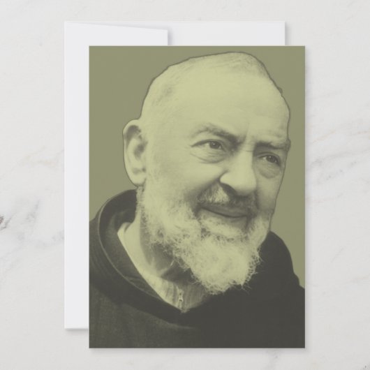 Padre Pio von Pietrelcina Einladung (Vorderseite)