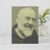 Padre Pio von Pietrelcina Einladung (Stehend Vorderseite)