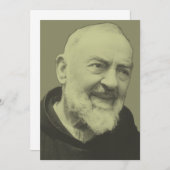 Padre Pio von Pietrelcina Einladung (Vorne/Hinten)