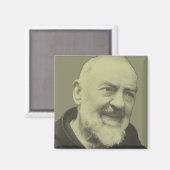 Padre Pio von Pietrelcina Magnet (Vorderseite/Rückseite)