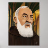 Padre Pio von Pietrelcina Poster (Vorne)