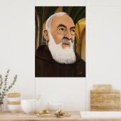 Padre Pio von Pietrelcina Poster (Küche)