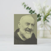 Padre Pio von Pietrelcina Postkarte (Stehend Vorderseite)