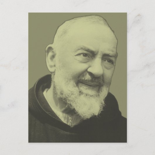 Padre Pio von Pietrelcina Postkarte (Vorderseite)
