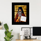Padre Seraphim Rose Art Nouveau Poster (Heimbüro)