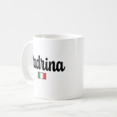 Padrina Italian Flag Mug - Gift for Godmother Kaffeetasse (Vorderseite Links)