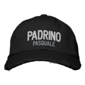 Padrino (Pate) Personalisiert bestickt Bestickte Baseballkappe (Vorderseite)