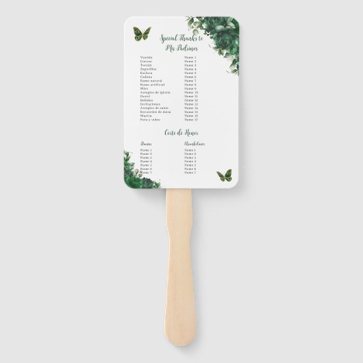 Padrinos-Programm für Smaragdgrüne Pflanzen von Qu Fächer (Rückseite)