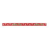 Pads Muster Satin Ribbon Satinband (Vorderseite)