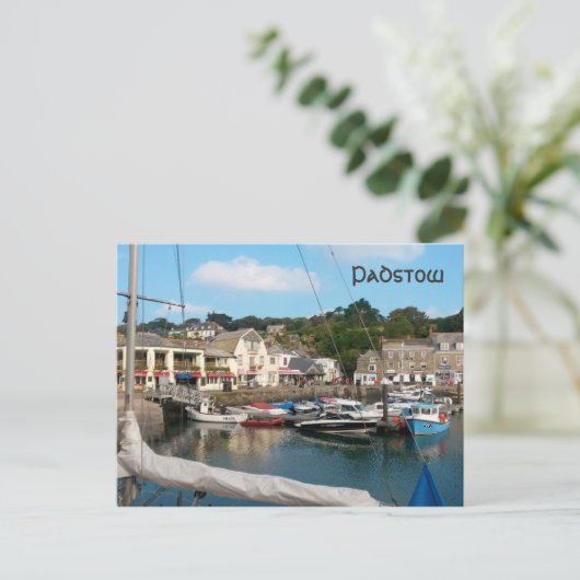 Padstow Cornwall England Postkarte (Stehend Vorderseite)