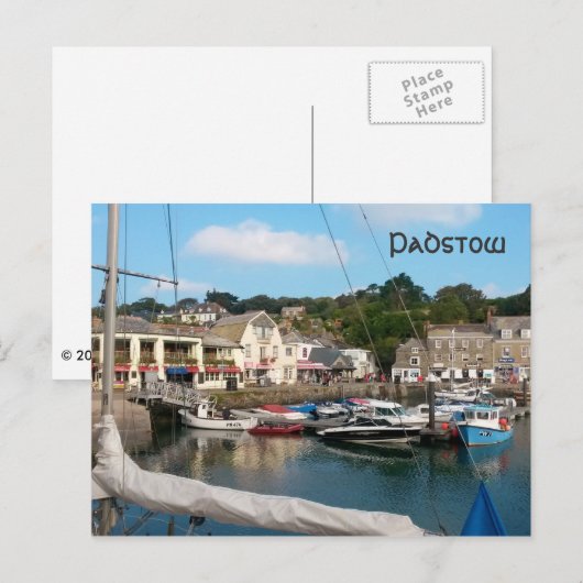 Padstow Cornwall England Postkarte (Vorne/Hinten)