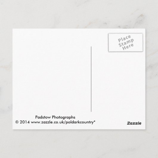 Padstow Cornwall England Postkarte (Rückseite)