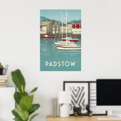 Padstow Cornwall Reiseplakat Poster (Heimbüro)