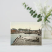Padstow Quay, Cornwall, England c.1895 Postkarte (Stehend Vorderseite)
