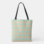 Padua Green and Corvette Peach Plaid Tasche (Rückseite)