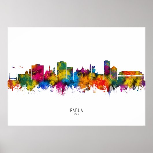 Padua Italien Skyline Poster (Vorne)