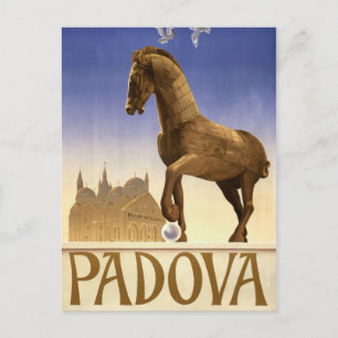 Padua Padova Italien Vintage Reiseplakat Restaurie Postkarte