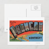 Paducah, Kentucky - Große Buchstabenszenen Postkarte (Vorne/Hinten)