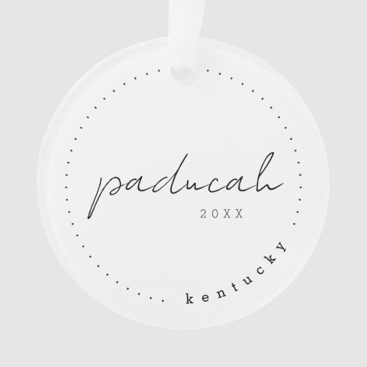 Paducah, Kentucky KY Travel Vereinte Staaten Ornament (Vorderseite)