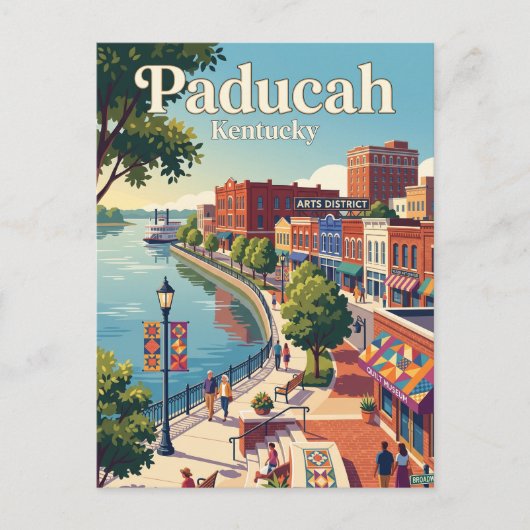 Paducah, Kentucky Postkarte (Vorderseite)