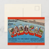 Paducah KY Grußkarte Postkarte (Vorne/Hinten)