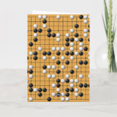Paduk/Baduk/Go Asian Board Game Grußkarte Karte (Rückseite)
