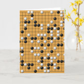 Paduk/Baduk/Go Asian Board Game Grußkarte Karte (Gelbe Blume)