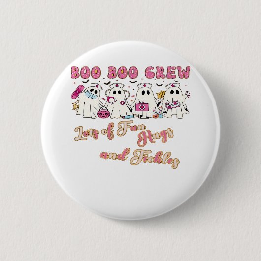 Paediactric Nurse Fun Halloween Design Essential T Button (Vorderseite)