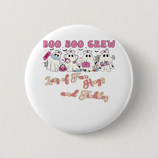 Paediactric Nurse Fun Halloween Design Essential T Button (Vorderseite)