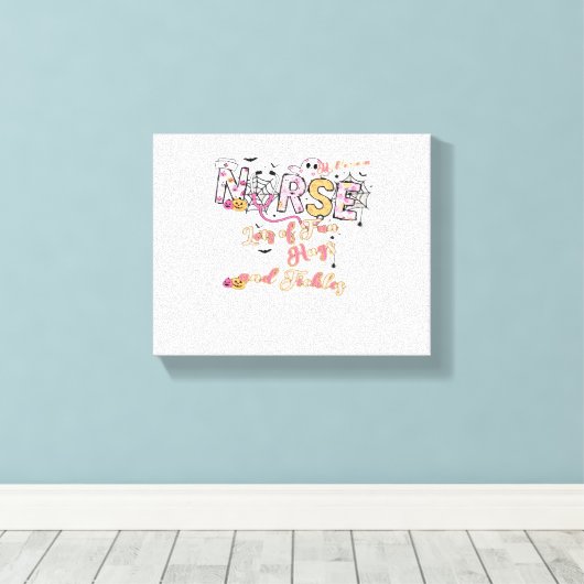 Paediactric Nurse Fun Halloween Design Essential T Leinwanddruck (Insitu (Holzboden))