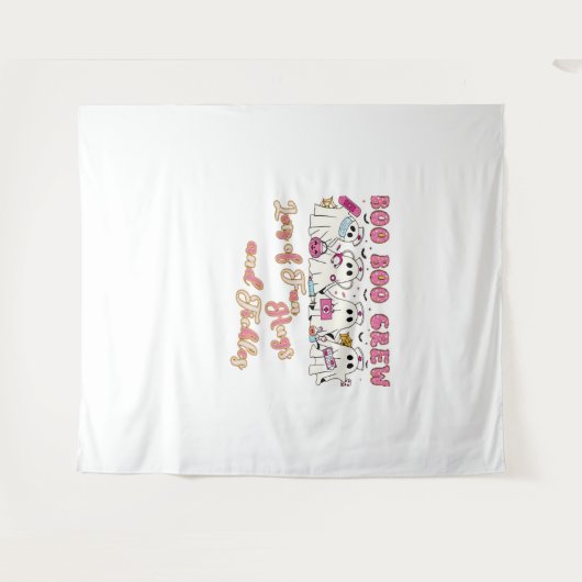 Paediactric Nurse Fun Halloween Design Essential T Wandteppich (Vorderseite (Horizontal))