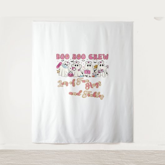 Paediactric Nurse Fun Halloween Design Essential T Wandteppich (Vorderseite)