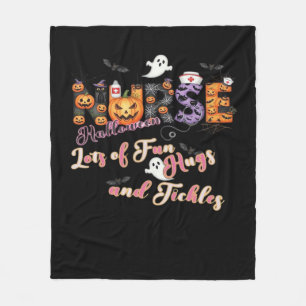 Paediactrics Nurse Fun Halloween Design Essential Fleecedecke
