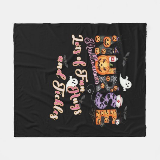 Paediactrics Nurse Fun Halloween Design Essential Fleecedecke (Vorderseite (Horizontal))