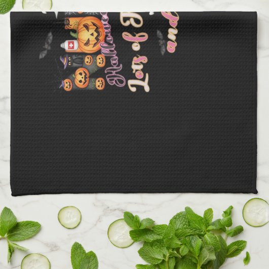 Paediactrics Nurse Fun Halloween Design Essential Geschirrtuch (Gefaltet)