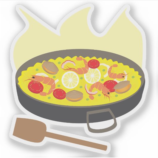 Paella Aufkleber (Vorderseite)