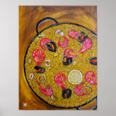 Paella De Marisco Gemälde von Alfred Fox Poster (Vorne)