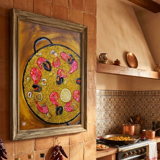 Paella De Marisco Gemälde von Alfred Fox Poster